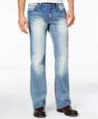 Inc International Concepts Men's Franko Boot-cut Light Blue Wash Jeans, Only At Macy's