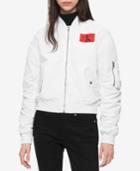 Calvin Klein Jeans Juniors' Logo-patch Bomber Jacket