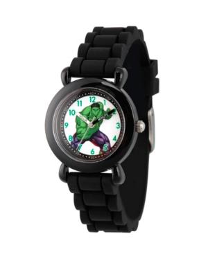 Marvel's Avengers: Hulk Boys' Black Plastic Time Teacher Watch