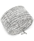 Kenneth Cole New York Silver-tone Seed Bead Coil Bracelet