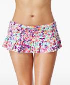 Kenneth Cole Reaction Multicolor Ruffled Swim Skirt Women's Swimsuit