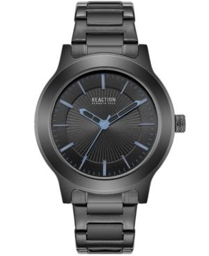 Kenneth Cole Reaction Men's Black Stainless Steel Bracelet Watch 46mm