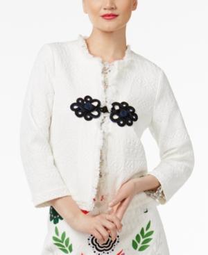 Cr By Cynthia Rowley Fringe-trimmed Jacket, Only At Macy's