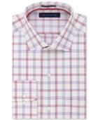 Tommy Hilfiger Men's Classic/regular Fit Non-iron Red Check Dress Shirt