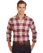 Nautica Plaid Flannel Button-down Long-sleeve Shirt