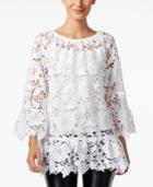 Alfani Sheer Lace Top, Only At Macy's