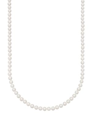 "belle De Mer Pearl Necklace, 20"" 14k Gold A+ Akoya Cultured Pearl Strand (6-1/2-7mm)"