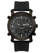 Kenneth Cole Reaction Men's Analog-digital Sport Black Rubber Strap Watch 45mm