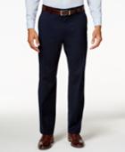 Alfani Men's Traveler Navy Solid Classic-fit Pants, Only At Macy's