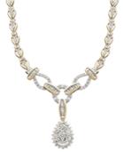 Diamond Necklace, 14k Gold Diamond Teardrop (2-1/2 Ct. T.w.)