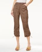 Style & Co. Knit Waistband Cargo Capri Pants, Only At Macy's