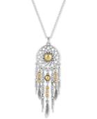 Lucky Brand Two-tone Dreamcatcher Pendant Necklace