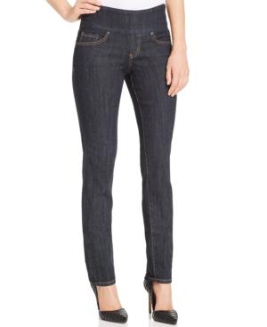 Jag Peri Straight-leg Pull-on Jeans, Indigo Wash
