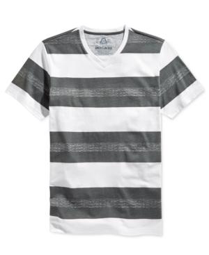 American Rag Men's Wide-stripe V-neck T-shirt, Only At Macy's
