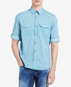 Calvin Klein Jeans Men's Dual Pocket Floral Shirt