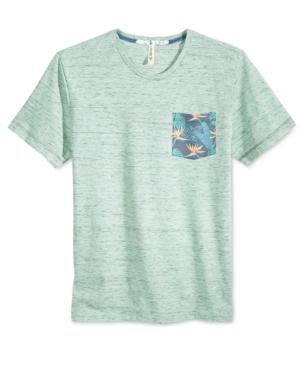 Univibe Men's Trials Floral-print-pocket T-shirt