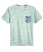Univibe Men's Trials Floral-print-pocket T-shirt