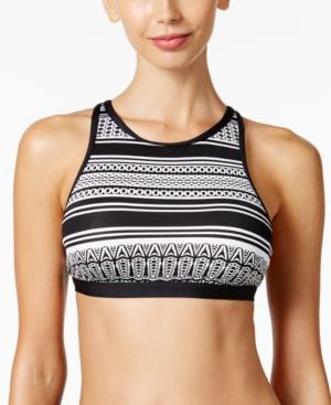 Jag Harbour Stripe High-neck Bikini Top Women's Swimsuit