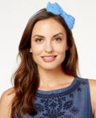 Josette Nautical Feeder Stripe Bow Headband