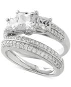 2-pc. Cubic Zirconia Ring Set In Sterling Silver