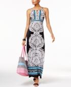 Inc International Concepts Petite Printed Embellished Maxi Dress, Created For Macy's