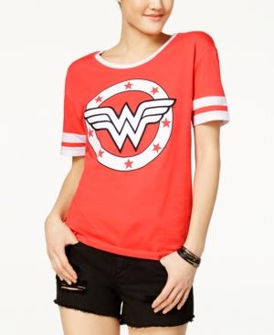Bioworld Juniors' Wonder Woman Graphic Logo T-shirt