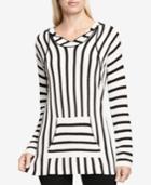 Vince Camuto Striped Hooded Sweater