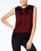 Jessica Simpson The Warm Up Juniors' Colorblocked Hoodie Vest