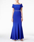 Alex Evenings Off-the-shoulder Embellished Mermaid Gown