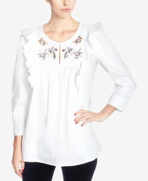 Catherine Catherine Malandrino Embroidered Jan Blouse