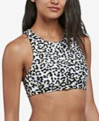 Volcom Seeing Spots Printed High-neck Racerback Bikini Top Women's Swimsuit