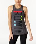 Ideology Heathered Run Graphic Tank Top, Only At Macy's