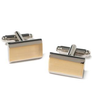 Geoffrey Beene Beveled Rectangular Cufflinks