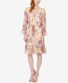 Lucky Brand Printed Off-the-shoulder Dress