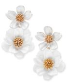 Kate Spade New York Gold-tone Flower Double Drop Earrings