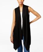 Inc International Concepts Draped Open-front Vest, Only At Macy's