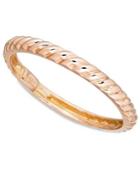 14k Rose Gold Polished Cable Ring