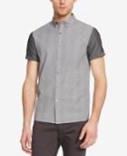 Kenneth Cole New York Men's Colorblocked Plaid Short-sleeve Shirt