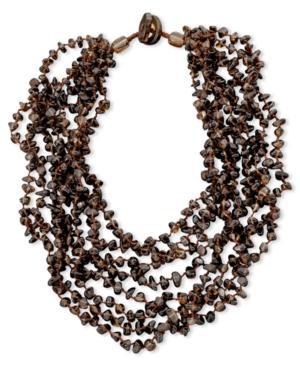 Smoky Quartz Eight Strand Necklace