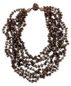 Smoky Quartz Eight Strand Necklace