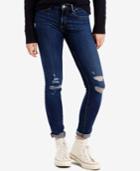 Levi's 711 Ripped Skinny Jeans