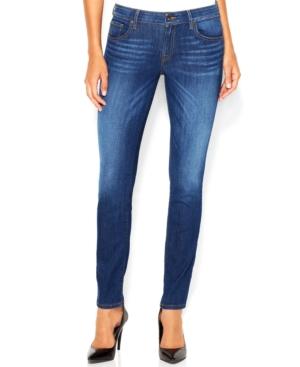 Guess Power Curvy Mid-rise Reller Wash Skinny Jeans