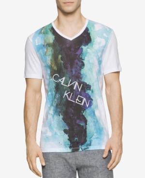 Calvin Klein Men's Graphic-print V-neck T-shirt