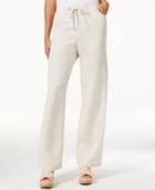 Jm Collection Linen-blend Wide-leg Pants, Created For Macy's
