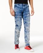 American Stitch Men's Skinny Fit Moto Jeans