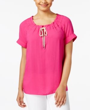 G.h. Bass & Co. Drawstring-neck Top