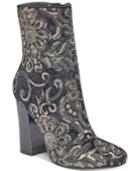 Guess Women's Lovebugi Brocade Block-heel Booties Women's Shoes