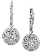 Effy Diamond Circle Drop Earrings (3/4 Ct. T.w.) In 14k White Gold