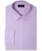Club Room Estate Classic-fit Wrinkle Resistant Lavender Solid Dress Shirt, Only At Macy's