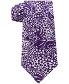 Sean John Men's Botanical Paisley Print Silk Tie